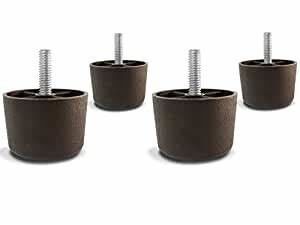 SGS HDPE Easily Attach 1&quot; Couch  Plastic Sofa Feet Replacement supplier