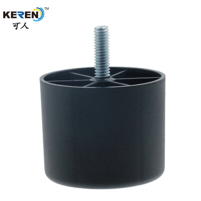 KR-P0394 HDPE Plastic 2 Inch Sofa Legs Round 2000PCS Quick Fitting 49g Weight supplier