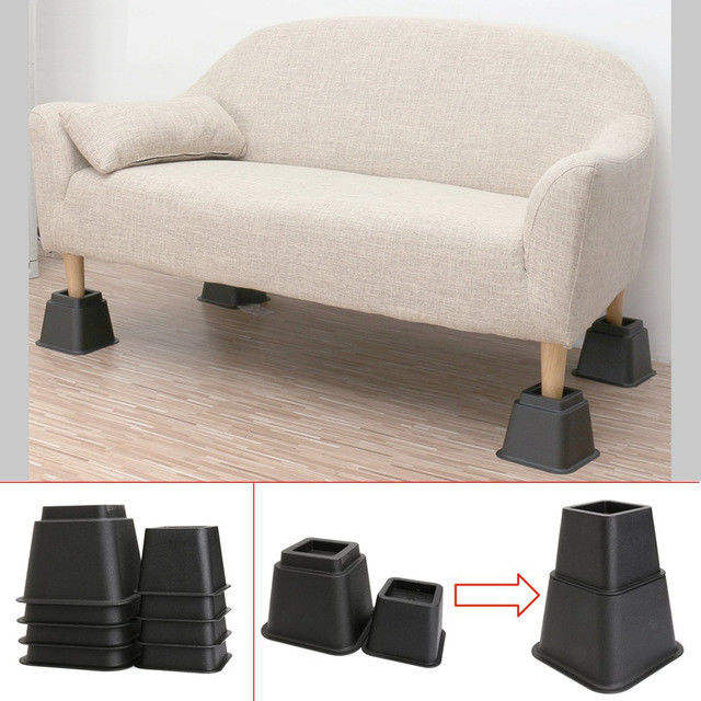 ROHS USB Port 5inch Adjustable Bed Risers Lifts Heavy Duty supplier