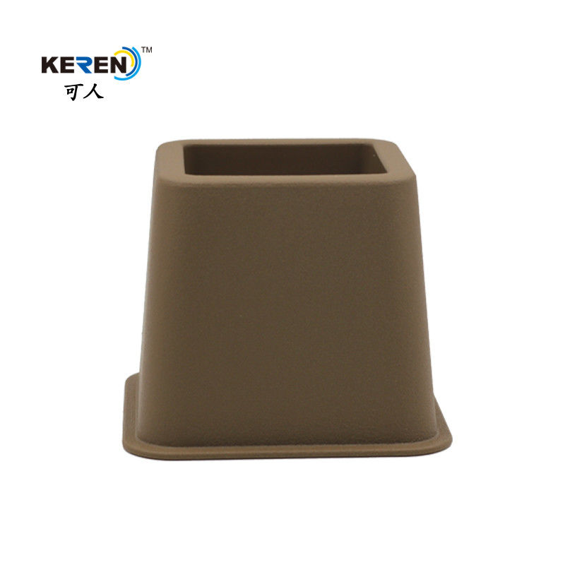 KR-P0258K Plastic Brown 3 Inch Bed Risers , Adjustable Bed Frame Risers High Stability supplier
