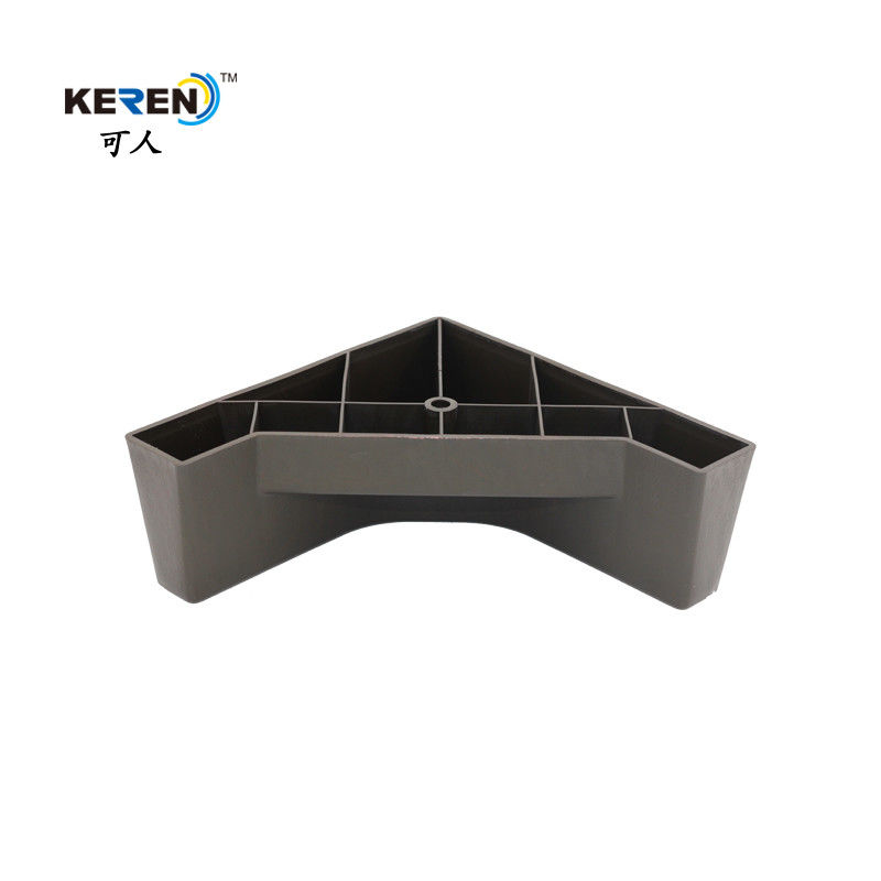KR-P0278 Smooth Plastic Sofa Legs Replacement , Modern Triangle Sofa Legs Long Lifespan supplier