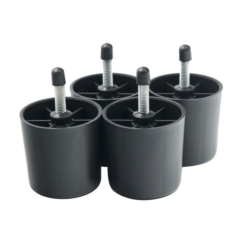 Sturdy Screw Round 87g 58mm Plastic Sofa Couch Feet supplier