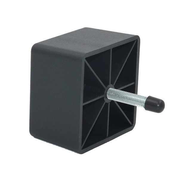70MM Black Square Furniture Plastic Sofa Feet Replacement supplier